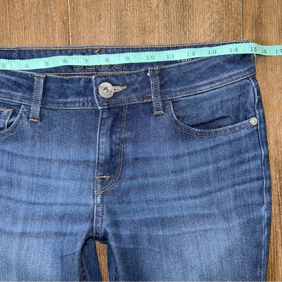 DL1961 Amanda Skinny Jean in Raleigh 4Way Stretch 27 Dark Blue - Picture 4 of 14